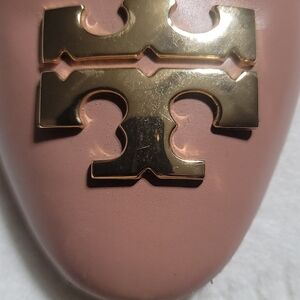 Tory Burch Blush Pink Flat with Gold Emblem